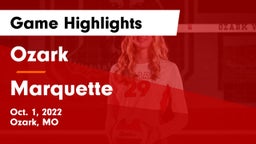 Ozark  vs Marquette Game Highlights - Oct. 1, 2022