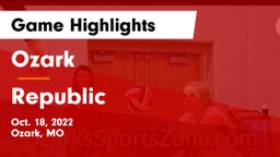 Ozark  vs Republic Game Highlights - Oct. 18, 2022