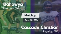Matchup: Klahowya vs. Cascade Christian  2016