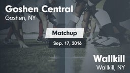 Matchup: Goshen Central vs. Wallkill  2016
