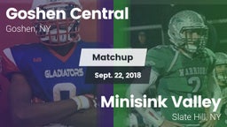 Matchup: Goshen Central vs. Minisink Valley  2018