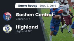 Recap: Goshen Central  vs. Highland  2019
