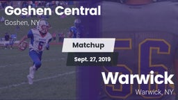Matchup: Goshen Central vs. Warwick  2019
