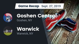 Recap: Goshen Central  vs. Warwick  2019