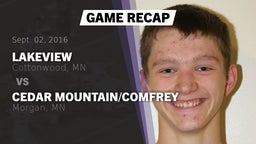 Recap: Lakeview  vs. Cedar Mountain/Comfrey 2016