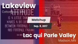 Matchup: Lakeview vs. Lac qui Parle Valley  2017