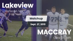 Matchup: Lakeview vs. MACCRAY  2019