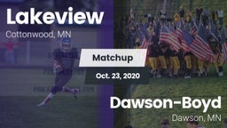 Matchup: Lakeview vs. Dawson-Boyd  2020