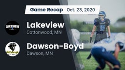 Recap: Lakeview  vs. Dawson-Boyd  2020