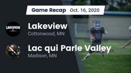 Recap: Lakeview  vs. Lac qui Parle Valley  2020
