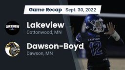 Recap: Lakeview  vs. Dawson-Boyd  2022