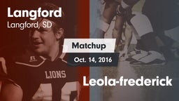 Matchup: Langford vs. Leola-frederick 2016