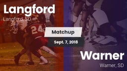 Matchup: Langford vs. Warner  2018