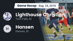 Recap: Lighthouse Christian  vs. Hansen  2018