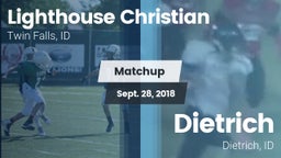 Matchup: Lighthouse Christian vs. Dietrich  2018