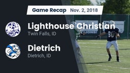 Recap: Lighthouse Christian  vs. Dietrich  2018