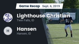 Recap: Lighthouse Christian  vs. Hansen  2019