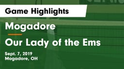 Mogadore  vs Our Lady of the Ems Game Highlights - Sept. 7, 2019