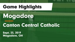 Mogadore  vs Canton Central Catholic Game Highlights - Sept. 23, 2019
