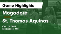 Mogadore  vs St. Thomas Aquinas  Game Highlights - Oct. 12, 2021