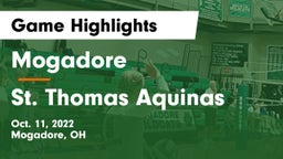 Mogadore  vs St. Thomas Aquinas  Game Highlights - Oct. 11, 2022