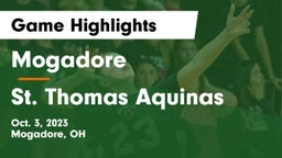 Mogadore  vs St. Thomas Aquinas  Game Highlights - Oct. 3, 2023