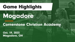 Mogadore  vs Cornerstone Christian Academy Game Highlights - Oct. 19, 2023