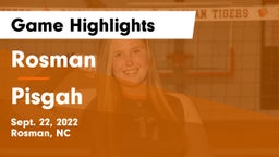 Rosman  vs Pisgah Game Highlights - Sept. 22, 2022