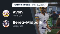 Recap: Avon  vs. Berea-Midpark  2017