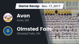 Recap: Avon  vs. Olmsted Falls  2017