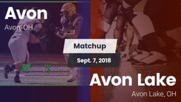 Matchup: Avon  vs. Avon Lake  2018