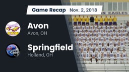 Recap: Avon  vs. Springfield  2018