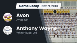 Recap: Avon  vs. Anthony Wayne  2018