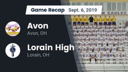 Recap: Avon  vs. Lorain High 2019