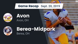 Recap: Avon  vs. Berea-Midpark  2019