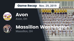 Recap: Avon  vs. Massillon Washington  2019
