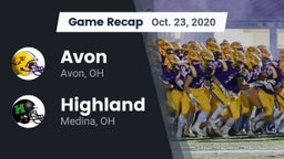 Recap: Avon  vs. Highland  2020