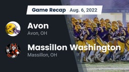 Recap: Avon  vs. Massillon Washington  2022