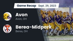 Recap: Avon  vs. Berea-Midpark  2023