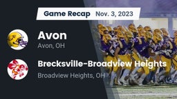 Recap: Avon  vs. Brecksville-Broadview Heights  2023