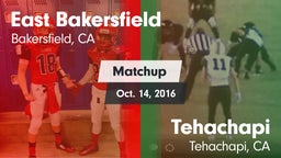 Matchup: East Bakersfield vs. Tehachapi  2016