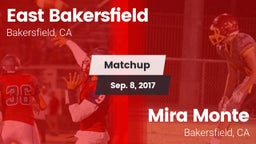 Matchup: East Bakersfield vs. Mira Monte  2017