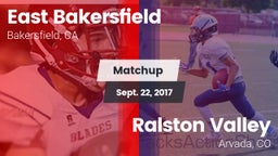Matchup: East Bakersfield vs. Ralston Valley  2017