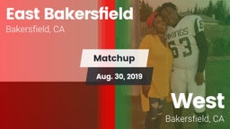 Matchup: East Bakersfield vs. West  2019