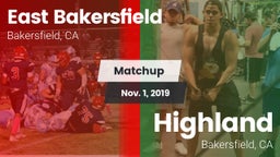 Matchup: East Bakersfield vs. Highland  2019