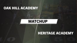 Matchup: Oak Hill Academy vs. Heritage Academy  2016
