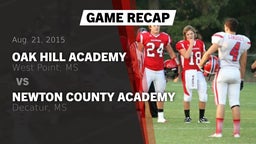Recap: Oak Hill Academy  vs. Newton County Academy  2015