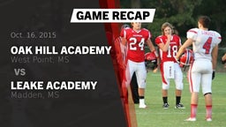 Recap: Oak Hill Academy  vs. Leake Academy  2015