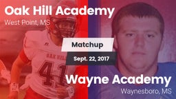 Matchup: Oak Hill Academy vs. Wayne Academy  2017