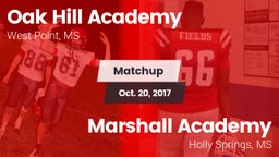 Matchup: Oak Hill Academy vs. Marshall Academy  2017